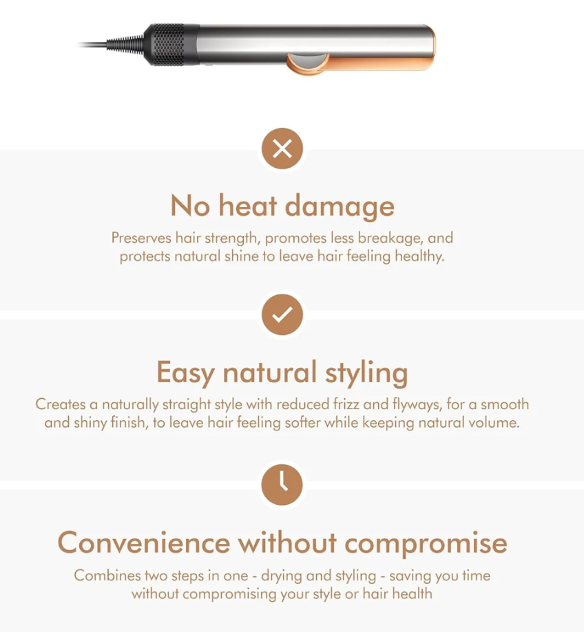 Dyson Airstrait straightener (Nickel/Copper)